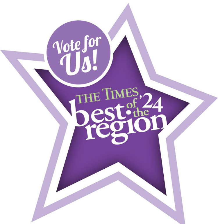The Times Best of the Region award badge